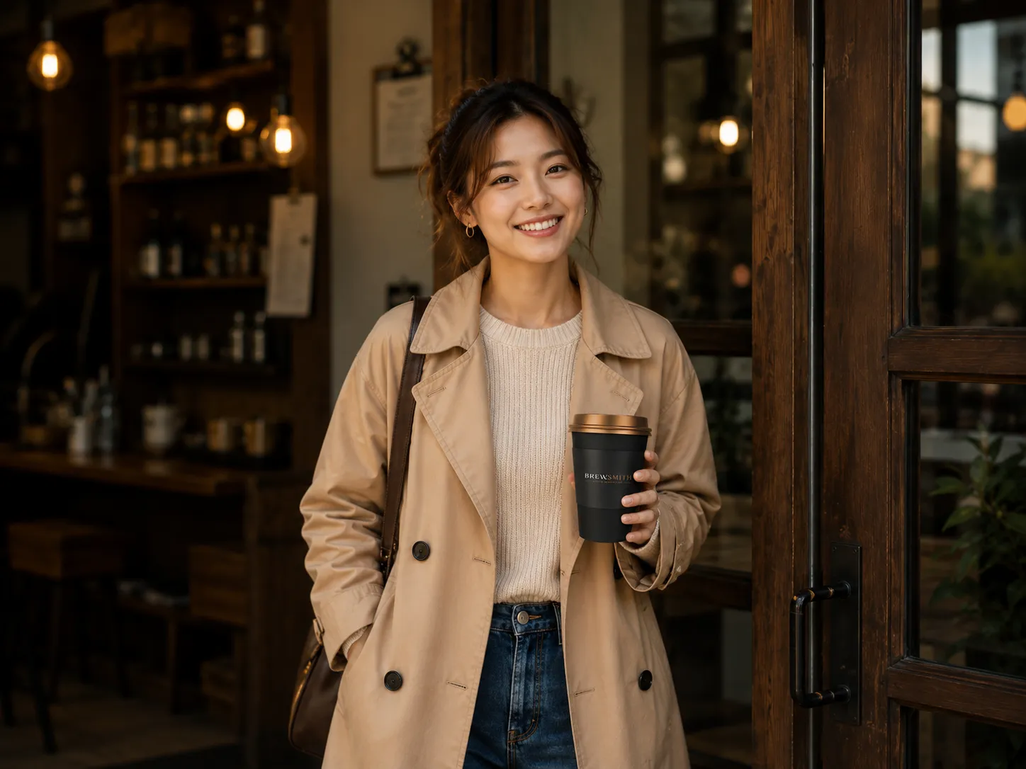 Premium coffee shop interior